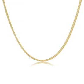 ENewton ENewton - Gold Herringbone Choker Necklace - 17 Inch