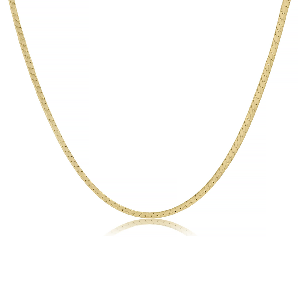 ENewton - Gold Herringbone Choker Necklace - 17 Inch