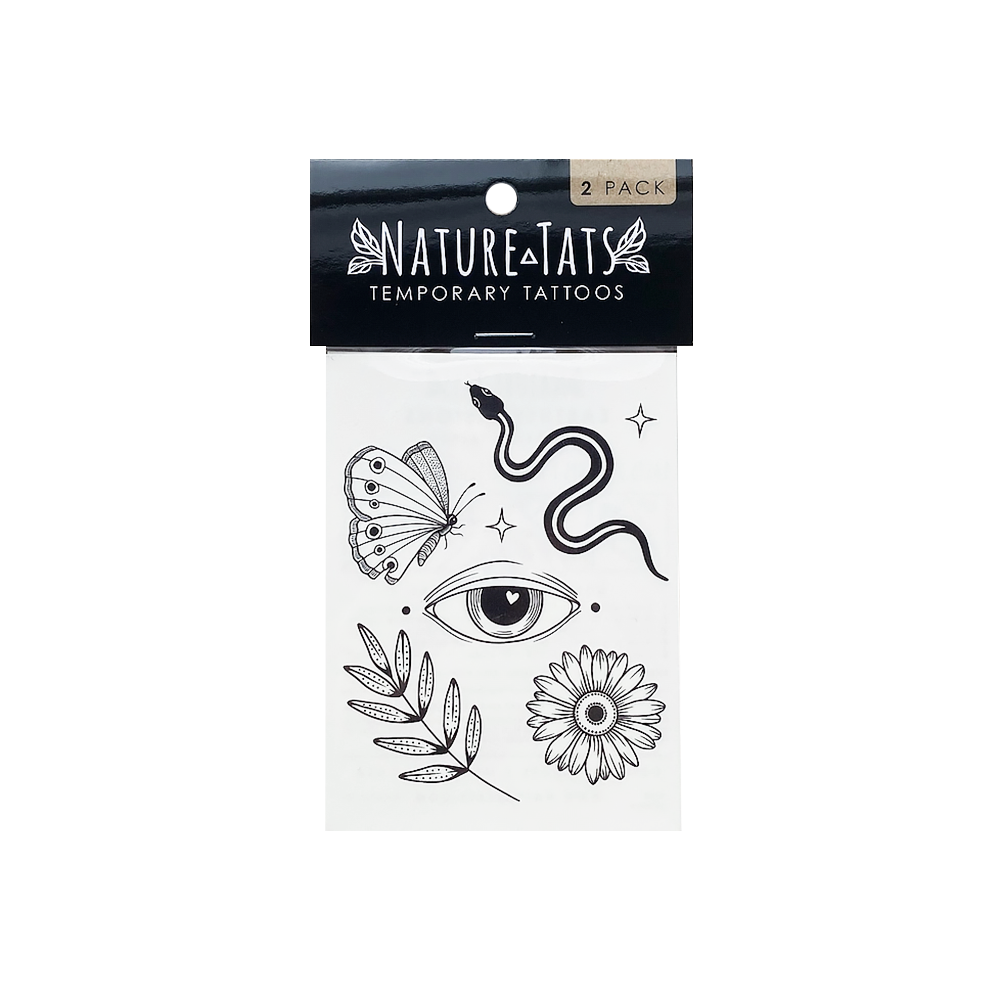 NatureTats - Temporary Tattoo 2 Pack - Earthly Visions