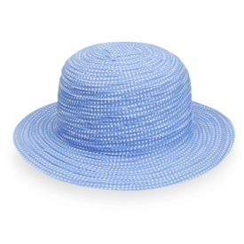Wallaroo Hat Company Kids Scrunchie Hat - Hydrangea with White Dots