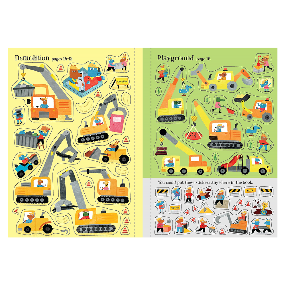 First Sticker Book - Diggers and Cranes