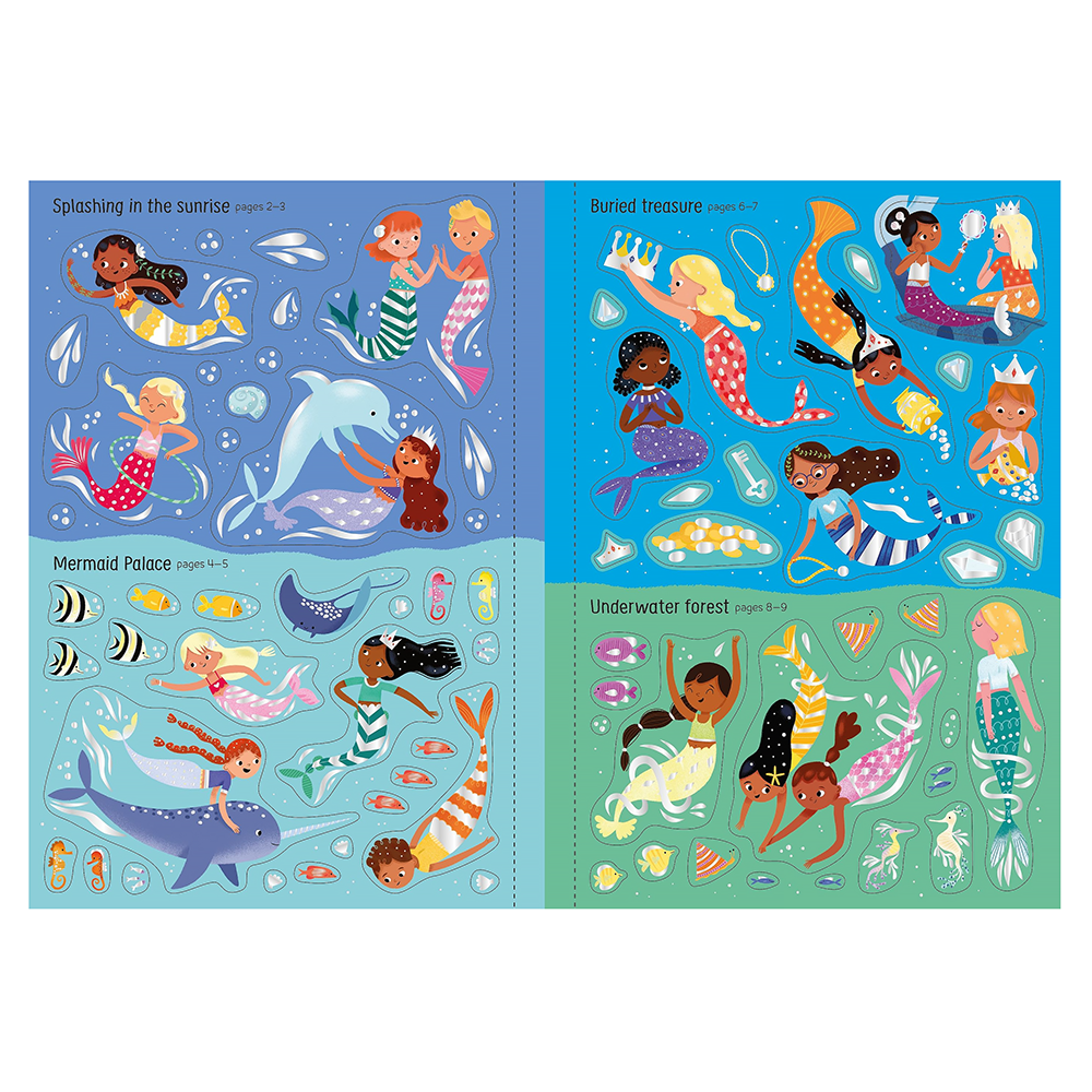 Sticker Book - Sparkly Mermaids