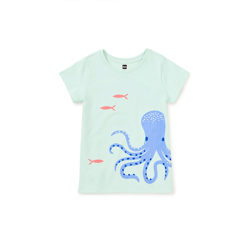 Tea Collection Octopus Garden UV Graphic Tee - Garden Party