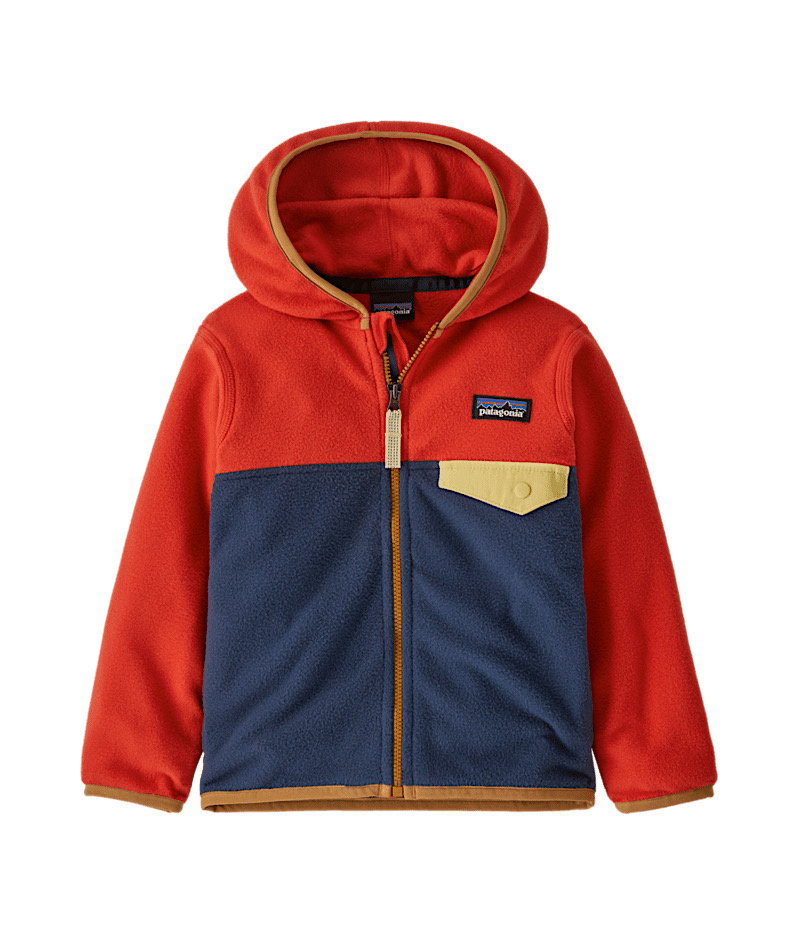 Patagonia - Baby Micro D Snap-T Jacket - New Navy/Madder Red