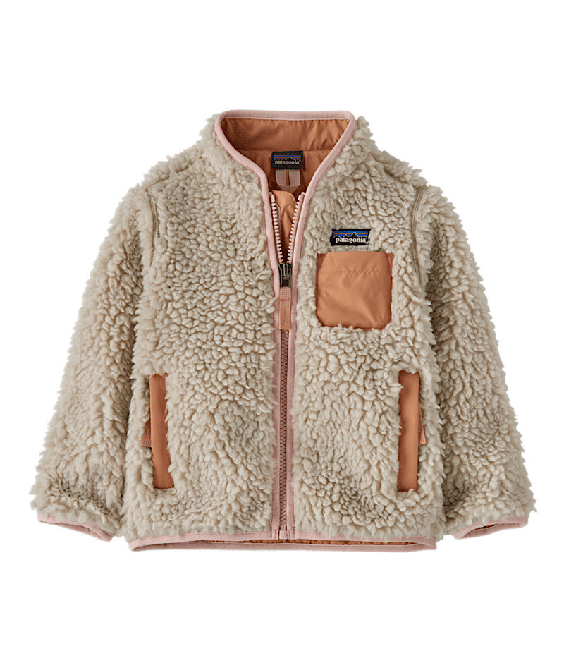 Patagonia - Baby Retro-X Jacket - Natural/Mallow Pink