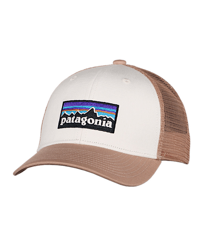 Patagonia Kids Trucker Hat - P-6 Logo - Birch White