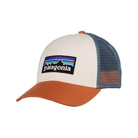 Patagonia Patagonia - LoPro Trucker Hat - P-6 Logo - White/Redtail Rust