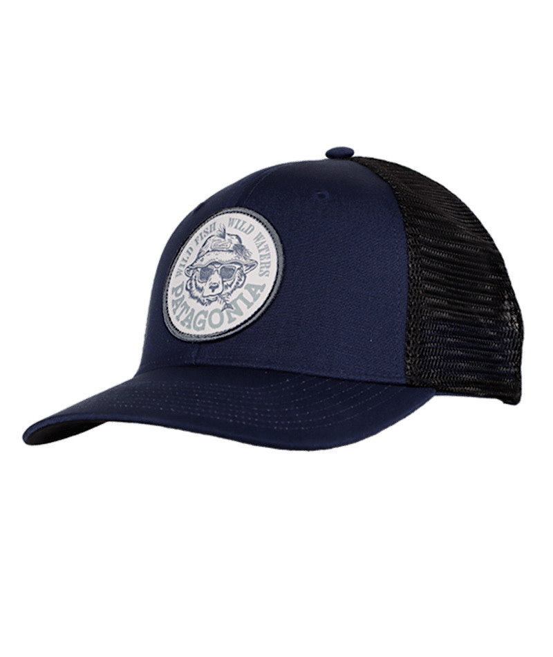 Patagonia Take A Stand Trucker Hat - Wild Grizz: New Navy