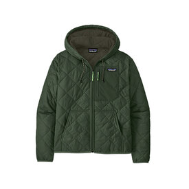 Patagonia Patagonia - Womens Diamond Quilted Bomber Hoody - Torrey Pine Green