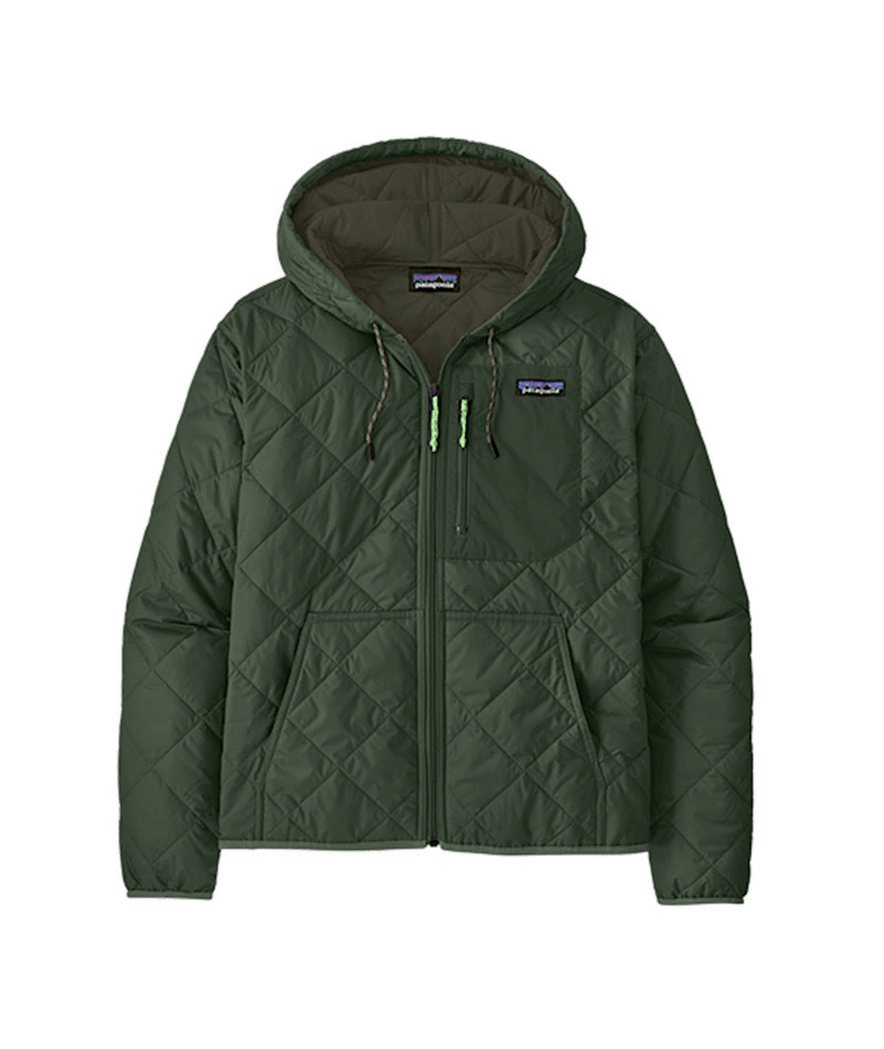 Patagonia - Womens Diamond Quilted Bomber Hoody - Torrey Pine Green