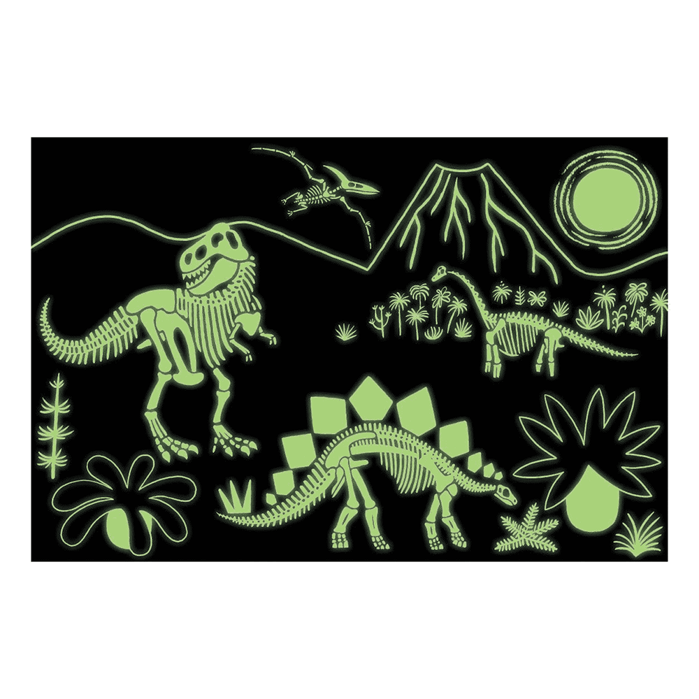 Glow in the Dark Puzzle - 100 Piece - Dinosaurs