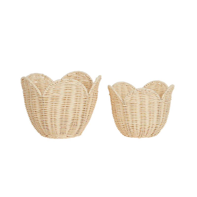 Olli Ella Olli Ella Lily Basket Set - Buttercream