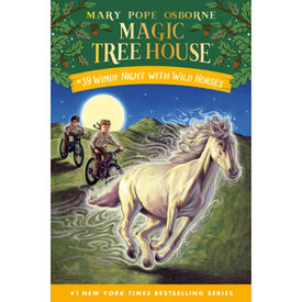 Random House Windy Night with Wild Horses - Magic Tree House #39 Hardcover