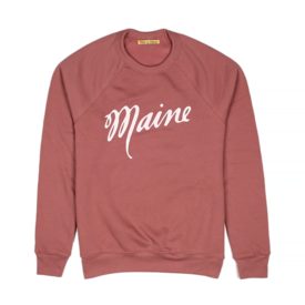 Milo in Maine Milo in Maine Sweatshirt - Mauve with White Camp Maine