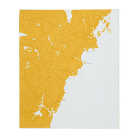 Haptic Lab Inc. Haptic Lab Coastal Quilt - Southern Maine - Pale Blue/Gold