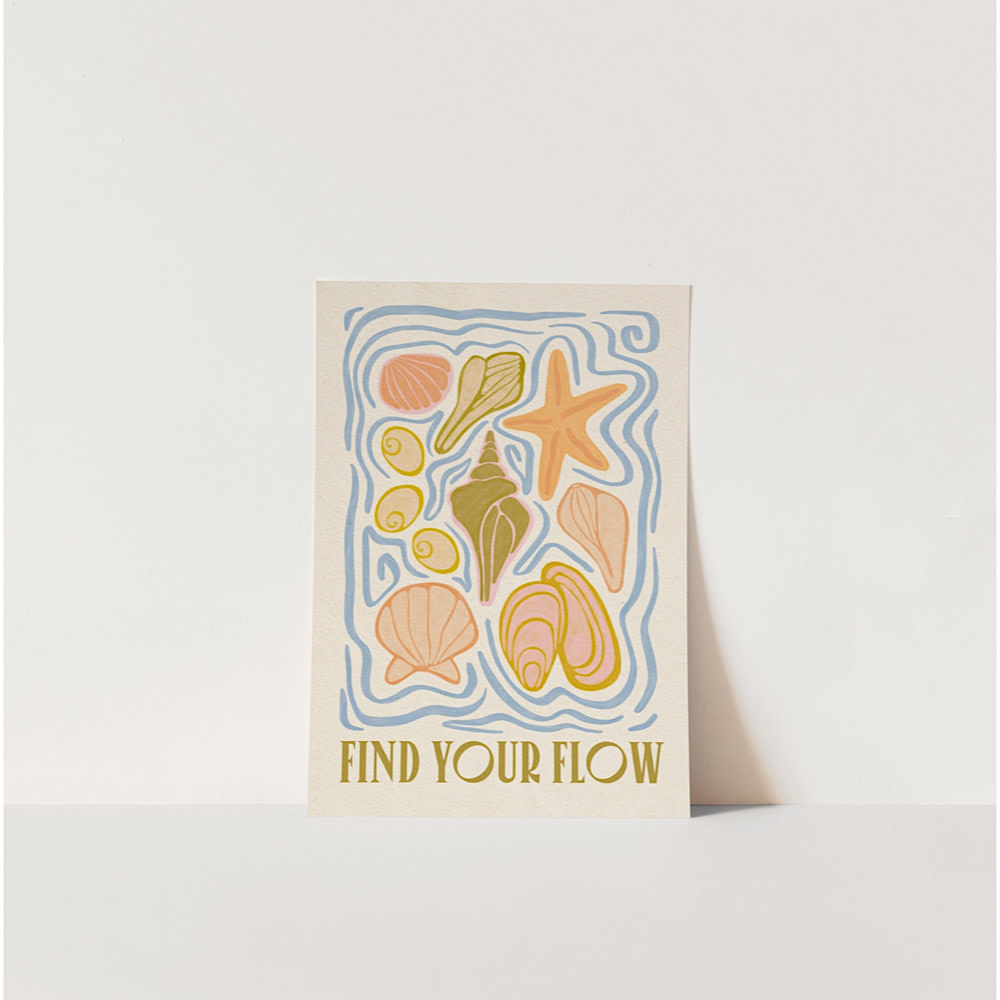 The SoulShine Co. - Find Your Flow Print - 8 x 10 W