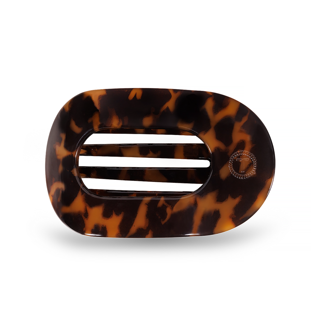Teleties Teleties Flat Round Clip - Medium - Tortoise