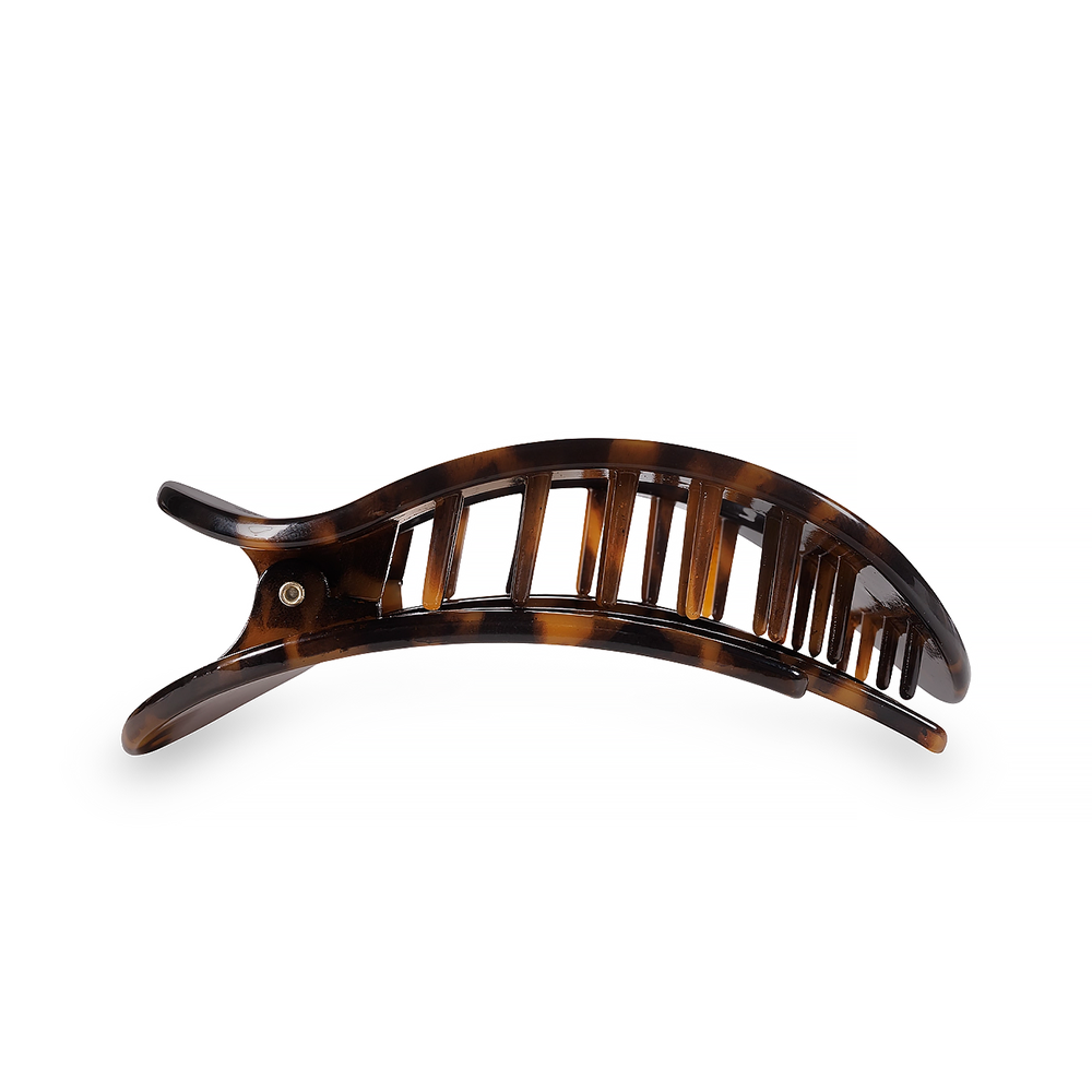 Teleties Flat Round Clip - Medium - Tortoise
