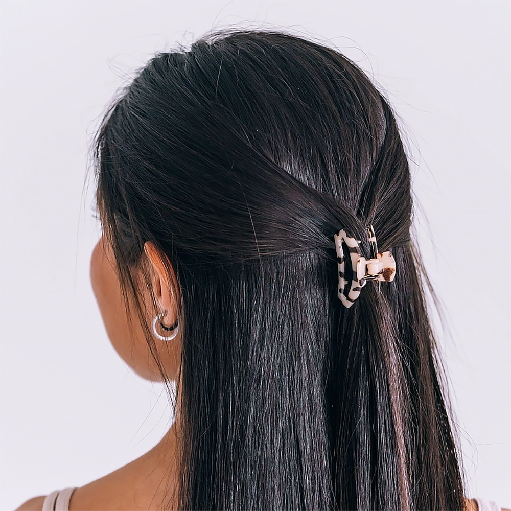 Teleties Open Hair Clip - Tiny - Blonde Tortoise