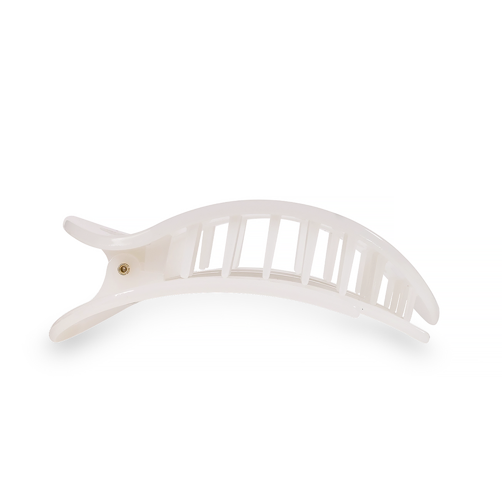 Teleties Flat Round Clip - Small - Coconut White