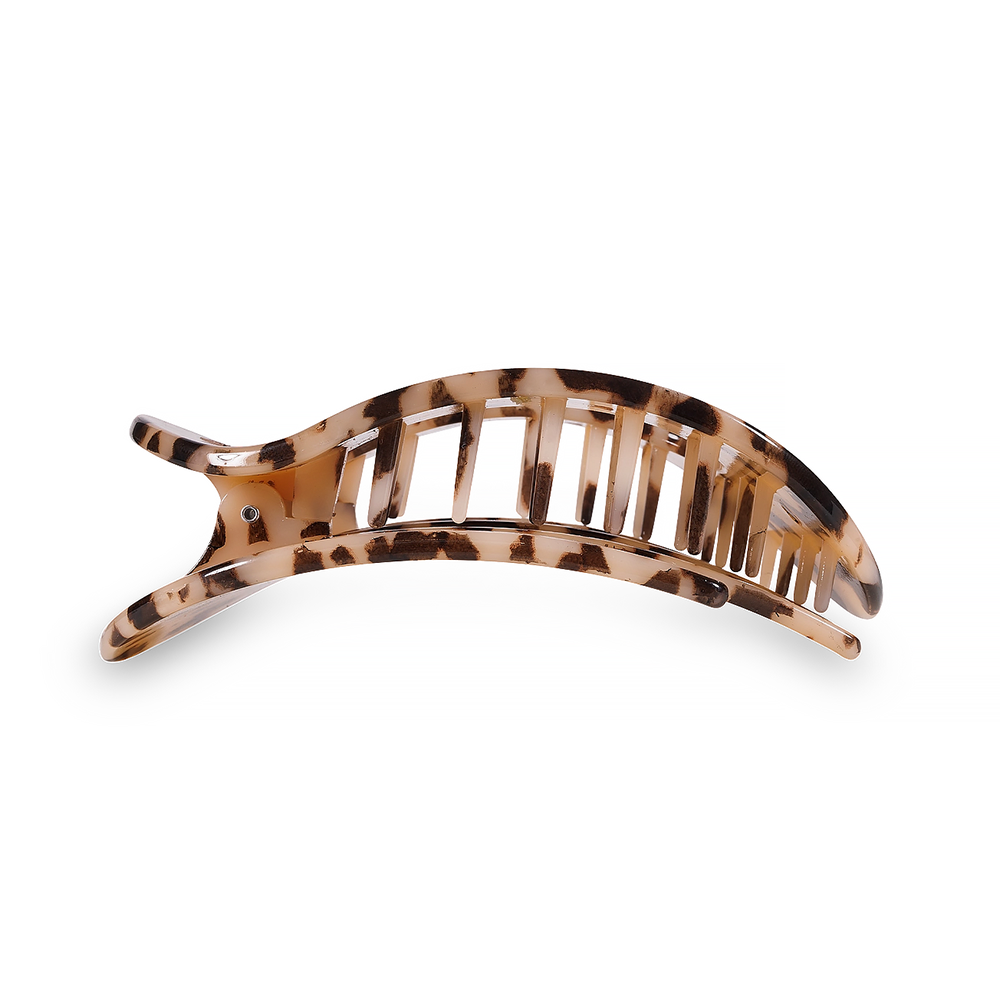 Teleties Flat Round Clip - Large - Blonde Tortoise