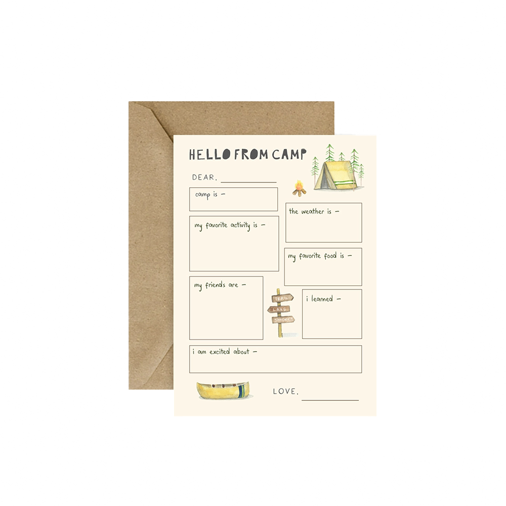 Emmy+Olly  Note Cards - Set of 10 - Camp Notes
