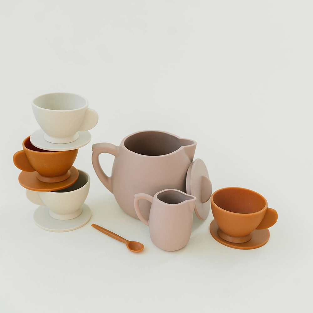 Marlowe & Co. - Silicone Tea Set - Botanical Rose