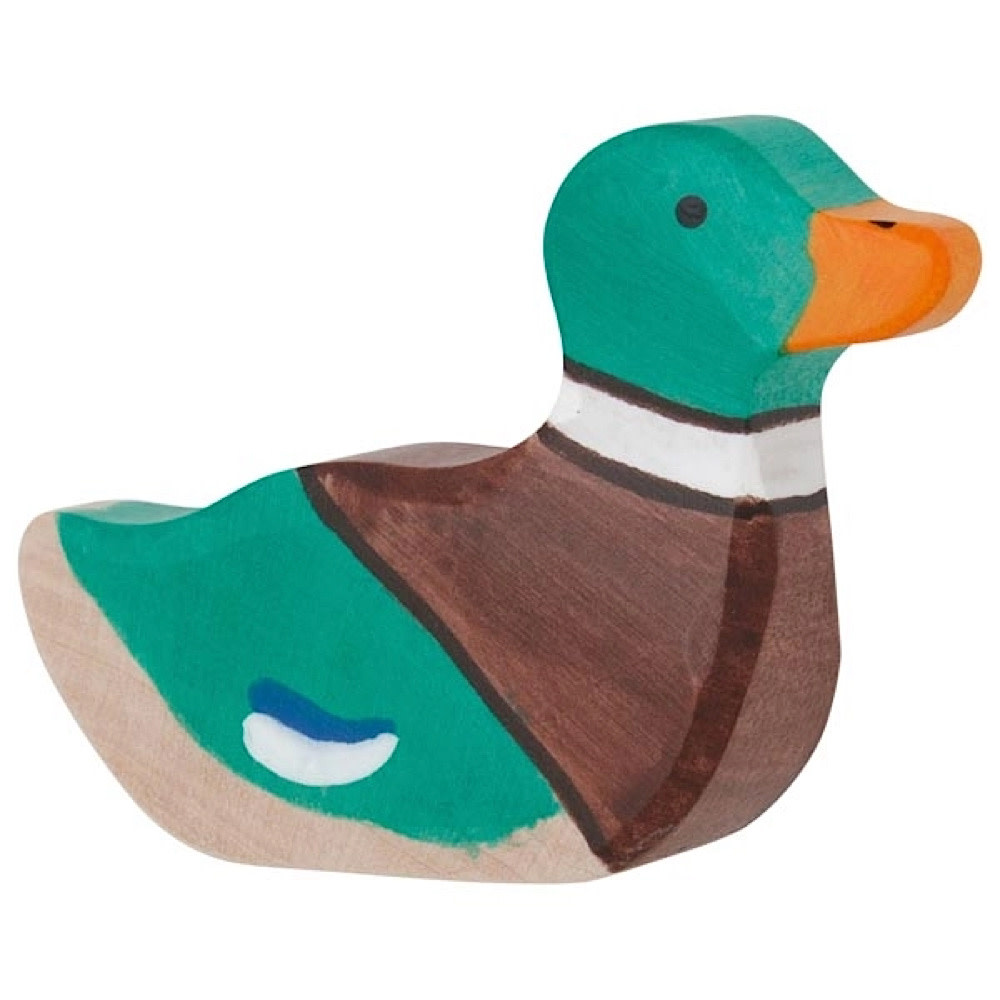 Holztiger - Wooden Mallard Duck Sitting
