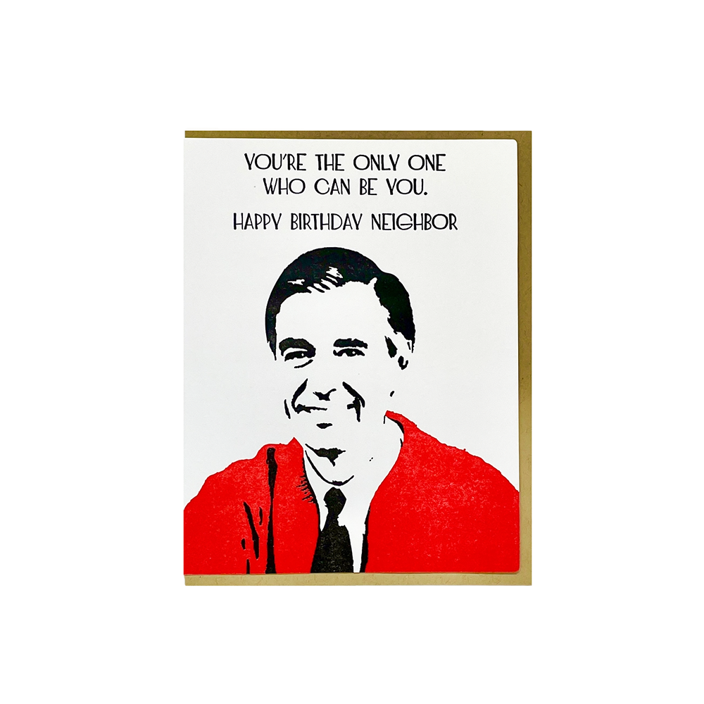 Big Wheel Press Big Wheel Press Card - HBD Neighbor