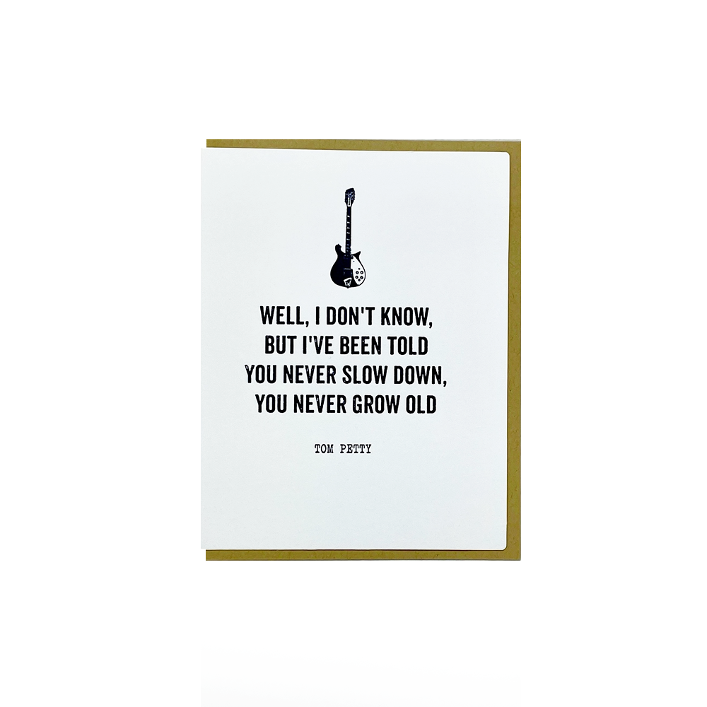 Big Wheel Press Big Wheel Press - Tom Petty Card