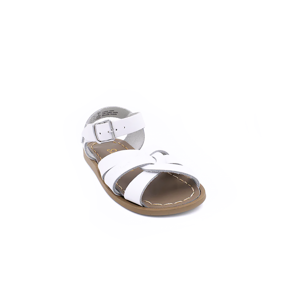 Salt Water Sandals Original Kid's Velcro - White