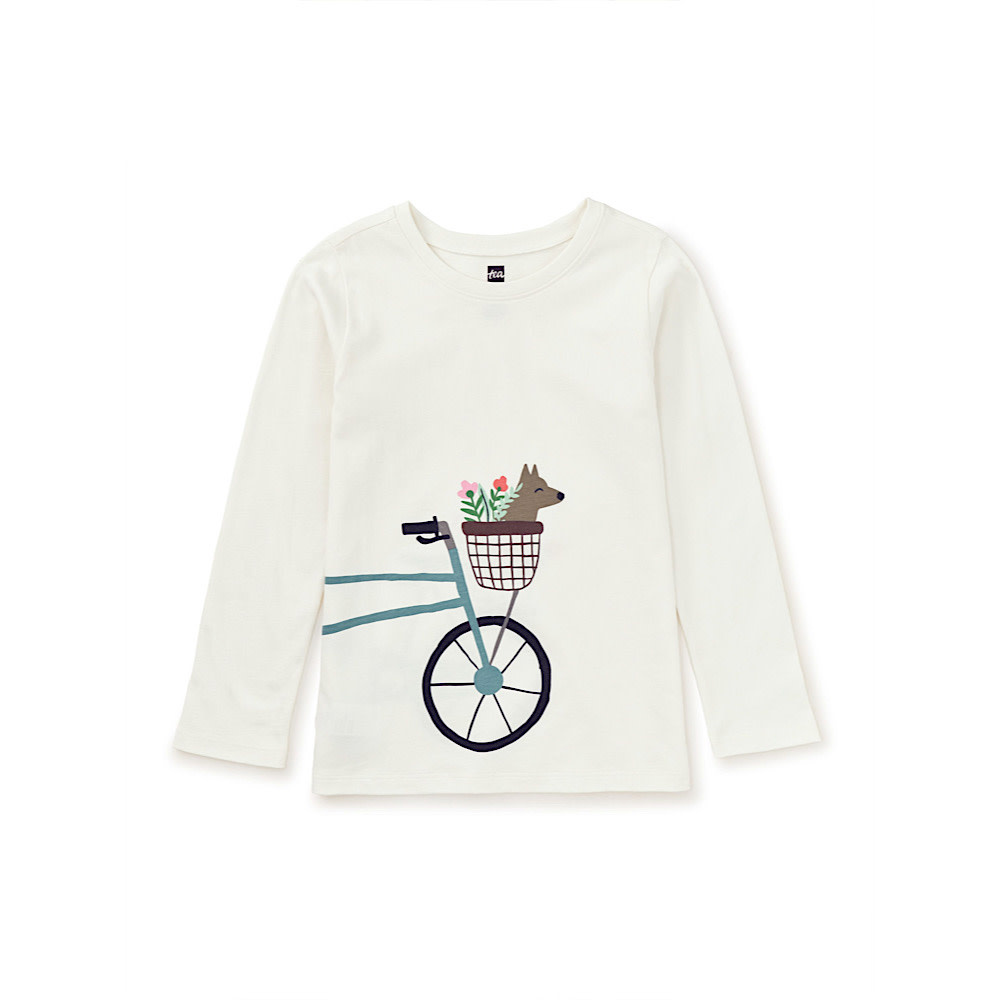 Tea Collection Wheelie Fun Graphic Tee - Chalk