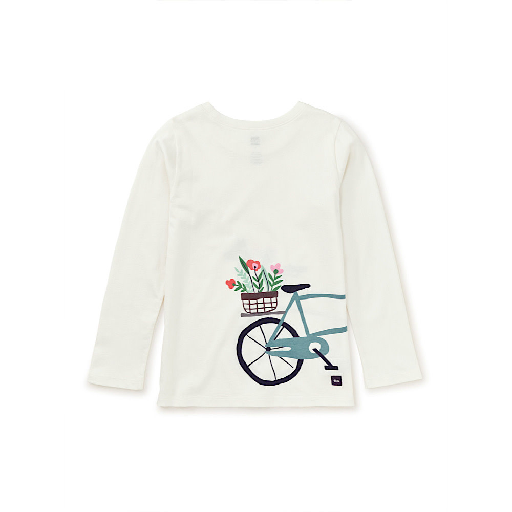 Tea Collection Wheelie Fun Graphic Tee - Chalk