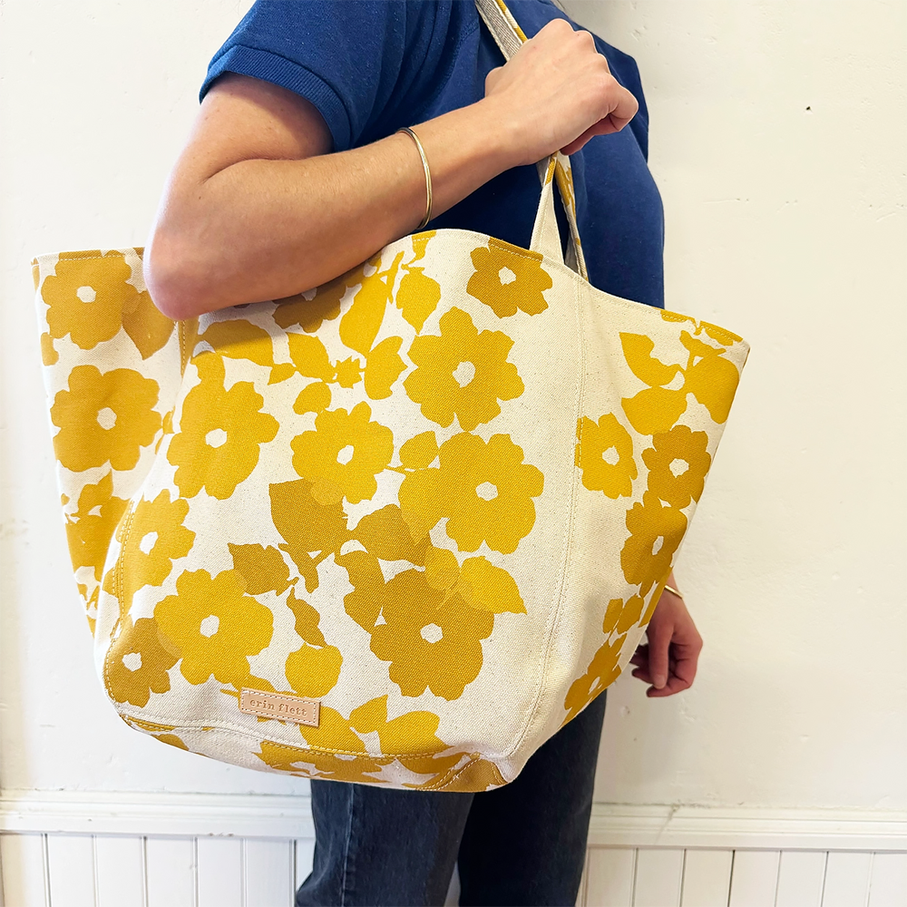 Erin Flett Boho Canvas Tote Bag - Anita Yellow