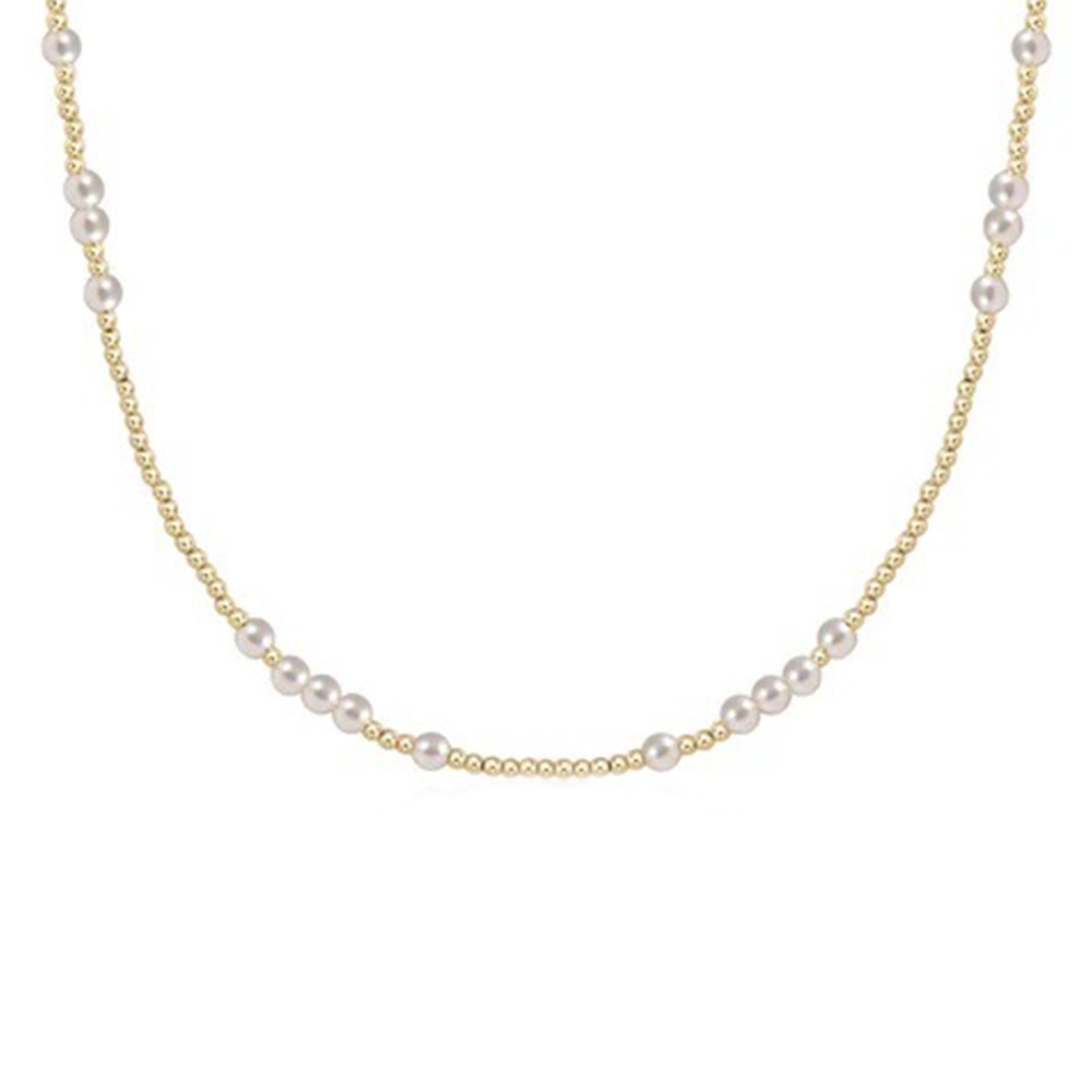 ENewton ENewton Choker - Hope Unwritten - Pearl - 3mm - 15 Inch