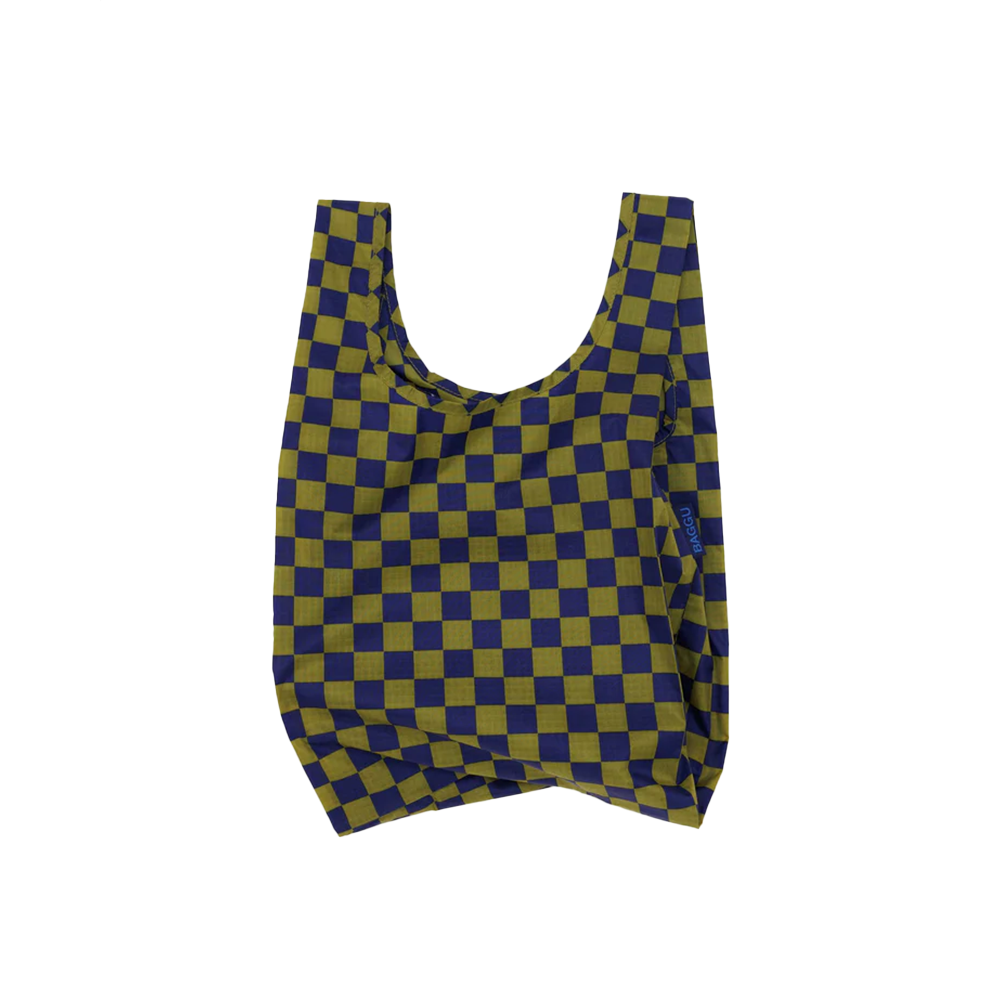 Baggu Baby - Pear + Navy Check