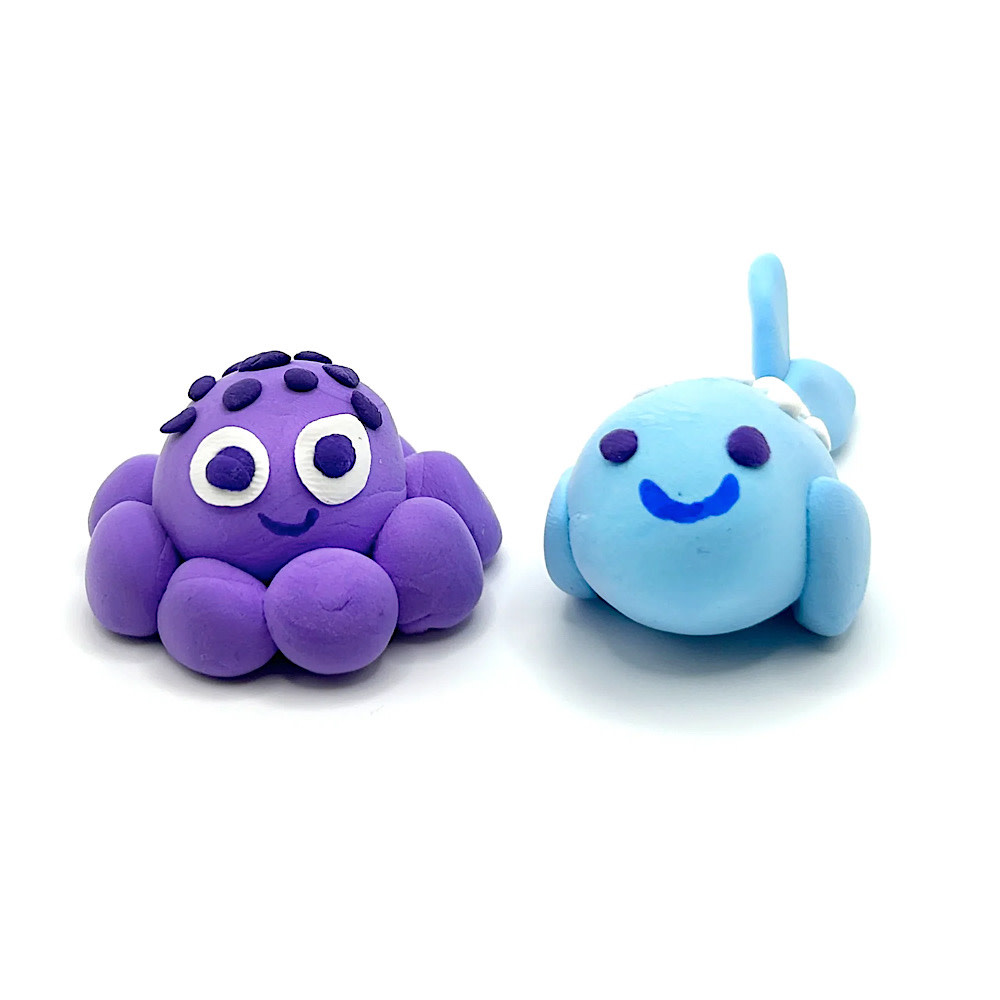 Ooly - Creatibles - D.I.Y. Air Dry Clay Kit - Ocean BFFs