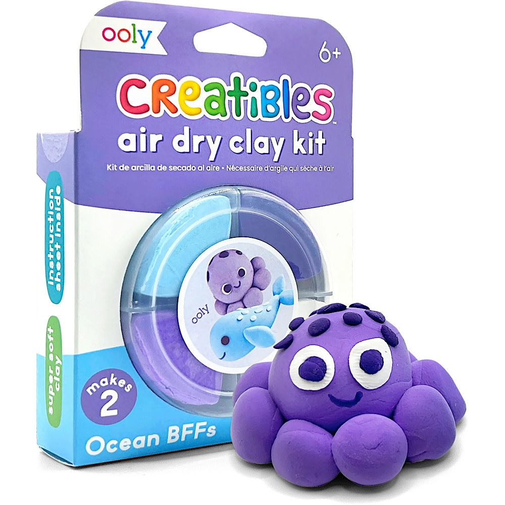 Ooly Ooly - Creatibles - D.I.Y. Air Dry Clay Kit - Ocean BFFs