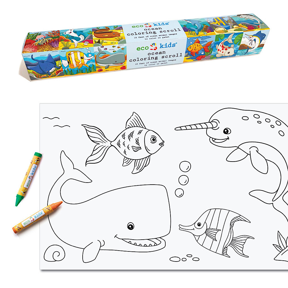Eco-Kids/Elseware Unplug Eco Kids - Coloring Scroll - Ocean