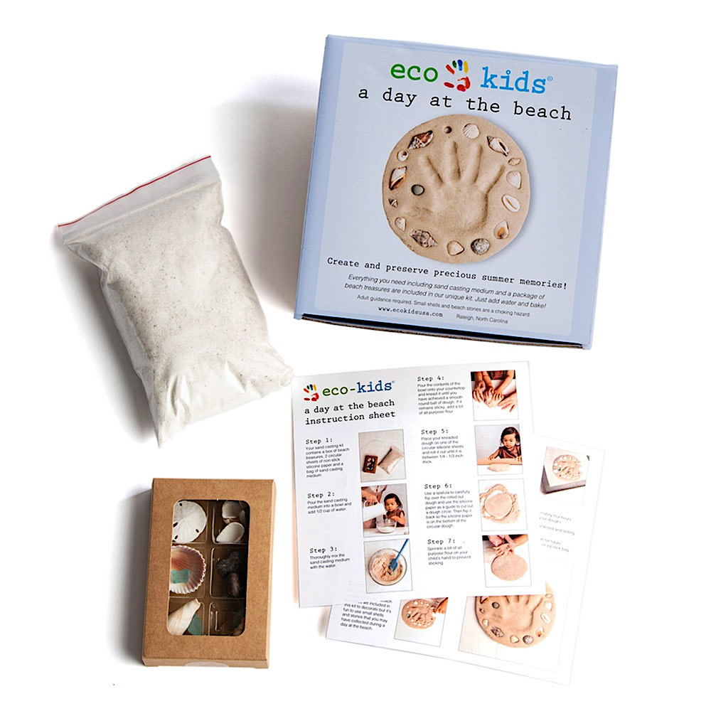 Eco Kids - A Day At The Beach Hand Print Kit