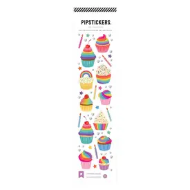Pipsticks Pipsticks Sticker Sheet - Chromatic Cupcakes