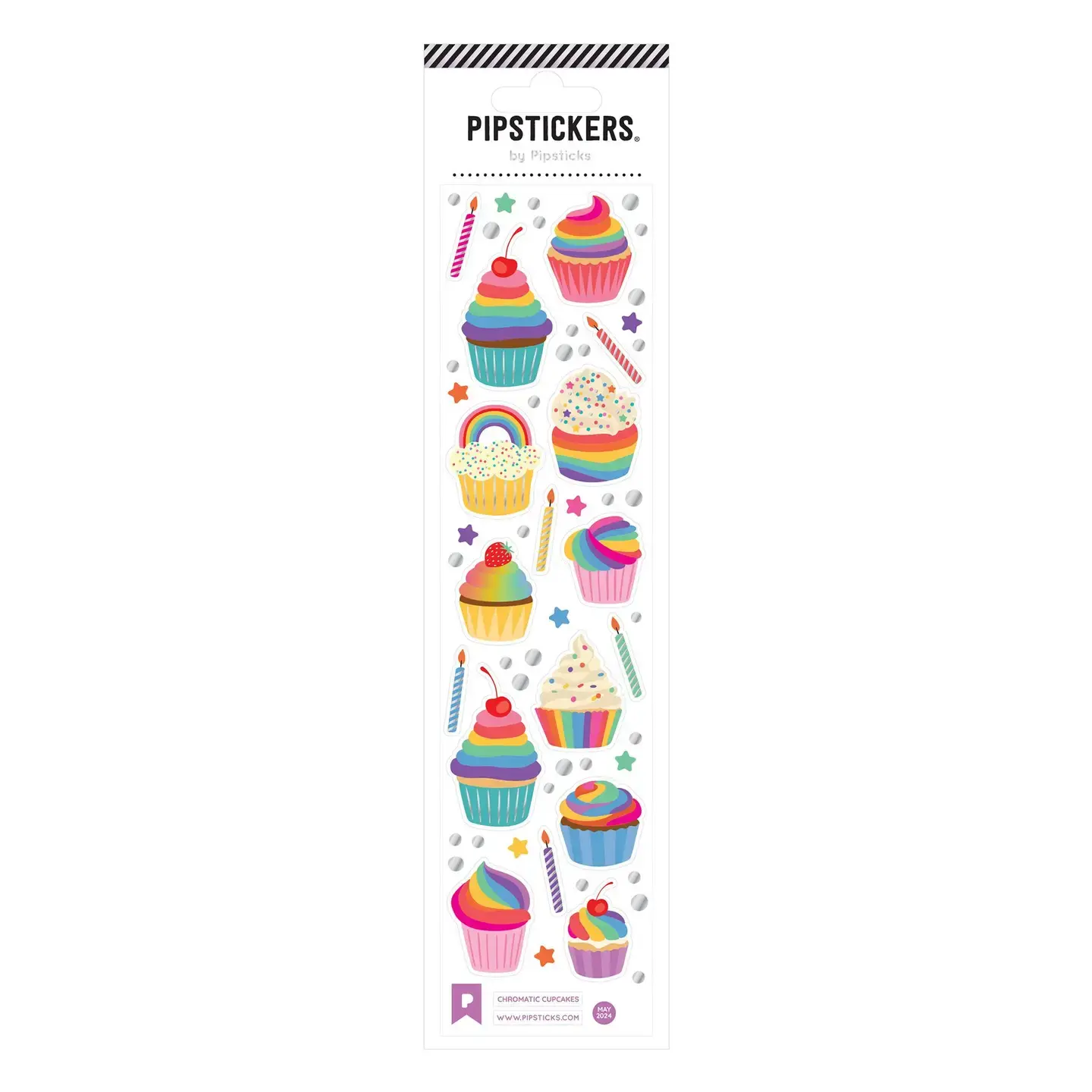 Pipsticks Pipsticks Sticker Sheet - Chromatic Cupcakes