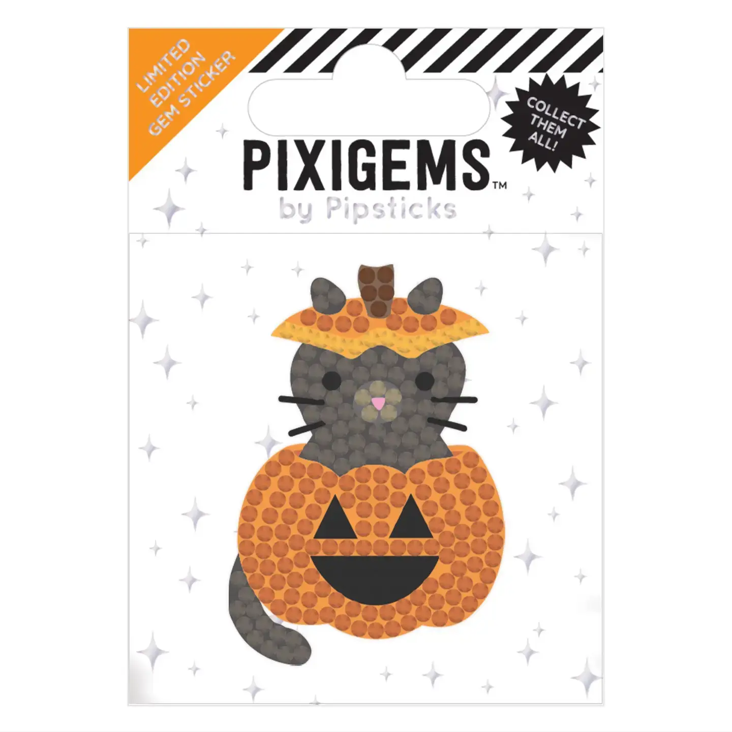 Pipsticks Pixigem Sticker - Jack Black Cat