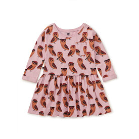 Tea Collection Tea Collection Printed Pocket Play Dress - All Knowing Owl