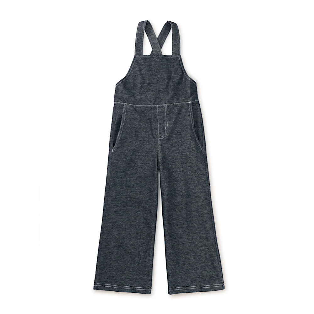 Tea Collection Wide Leg Denim-Like Overall - Indigo