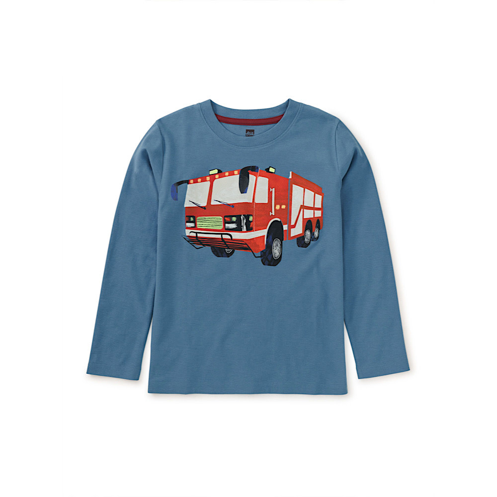 Tea Collection Tea Collection Firetruck Graphic Tee - Coronet Blue