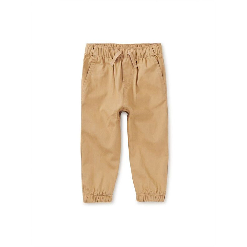 Tea Collection Woven Baby Joggers - Dune Grass