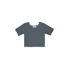 Rylee + Cru Rylee + Cru Scallop Tee - Indigo