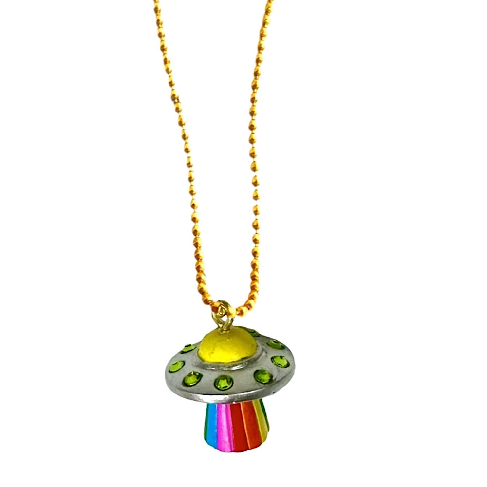 Gunner & Lux - Necklace - Glow in the Dark UFO