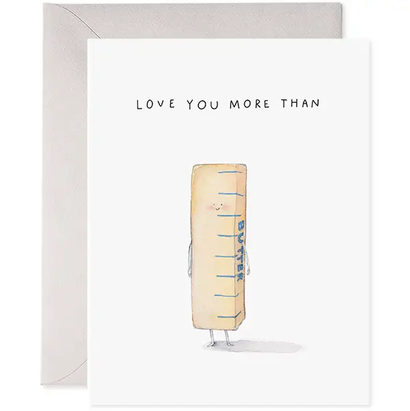 E Frances Paper E. Frances Card - Love You More Than Butter